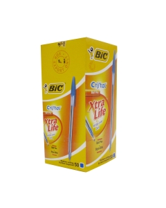 Bic Crystal Pens, Blue, 1 Box (50 Pcs)