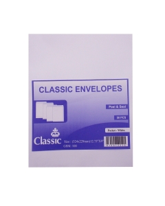 Classic,white Envelope, A5, Self Seal, 50pcs per packet
