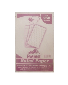 Shreeji, White Ruled Paper, 250 Sheets, A4