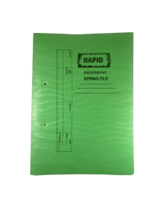 Rapid, Executive PVC, Spring File, A4, Green