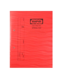 Rapid, Executive PVC, Spring File, A4, Red