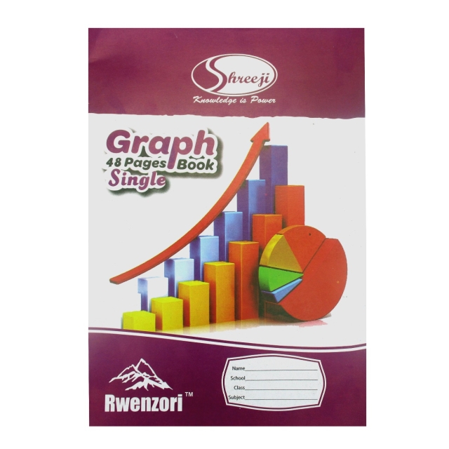 Shreeji, Rwenzori, Graph Book, A4 size, 48 Pages, Single Line, 1 pc