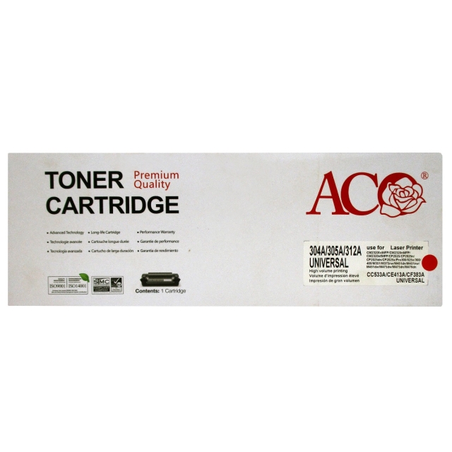 ACO Toner Cartridge, 304A/305A/312A, Red