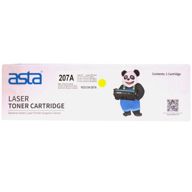 Asta 207A, Laser Toner Cartridge, Yellow