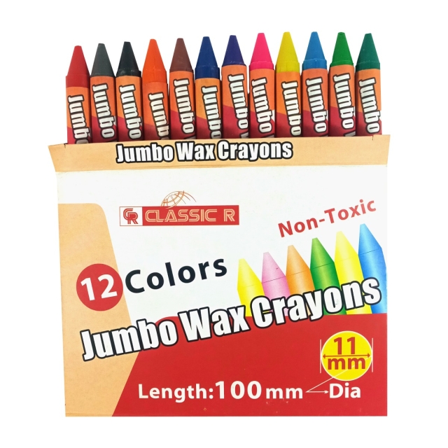 My Jumbo Crayons , Multiple Colors, 1 Pkt (12 Pieces) 