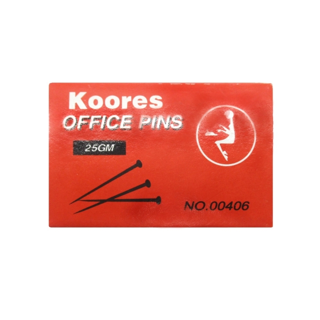 Koores, Metal Office Pins, 1 Inch