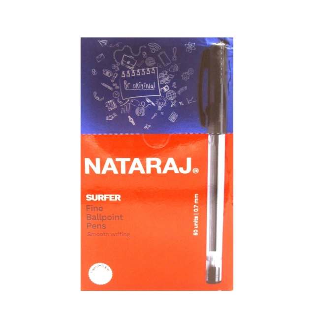 Nataraj, Fine Ballpoint Pens Box, Black