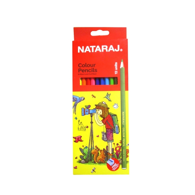 Nataraj colour pencils,aset of twelve color pencils