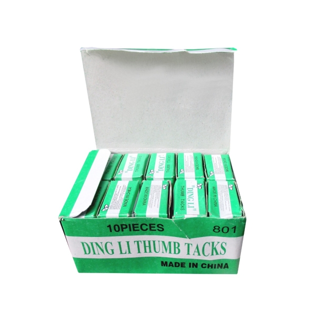 Ding li Thumb Pin Tacks 10 small boxes